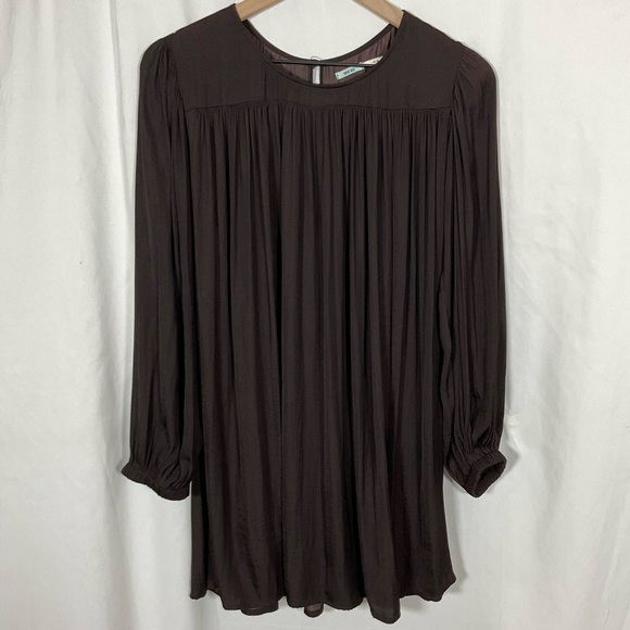 5 items for 30$ Anthropologie Kimchi Blue Satin Swing Dress - Picture 1 of 5